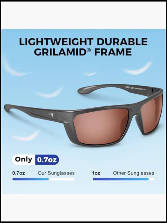 Polarized Sport Sunglasses with Grilamid Frames for Driving Fishing Cycling main image 4